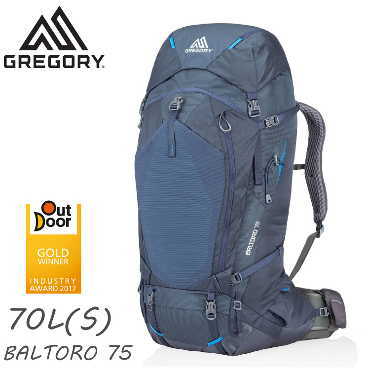 【GREGORY 美國 BALTORO 75 S 登山背包《薄暮藍》70L】91613/雙肩背包/後背包/自助旅行/健行/旅遊