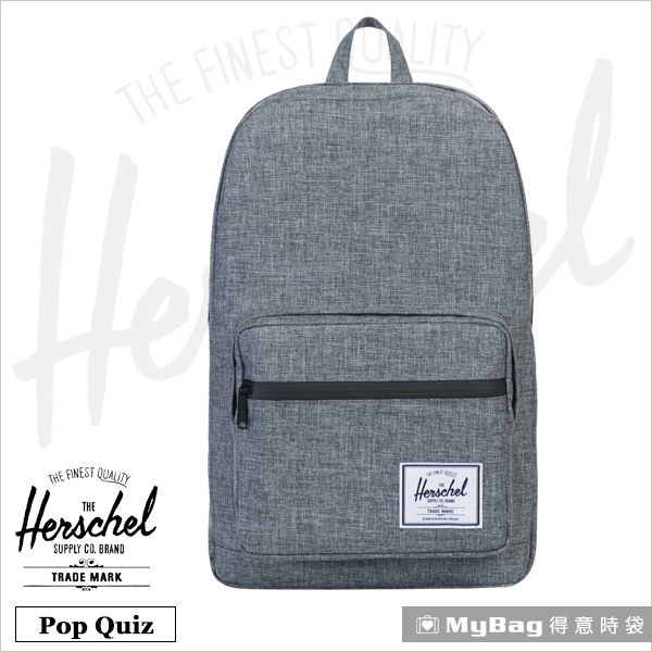 Herschel 後背包 灰色 防水拉鍊 平板/15吋電腦後背包 Pop Quiz-919 得意時袋