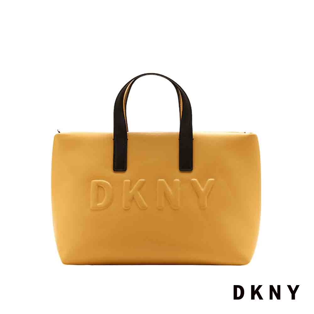 DKNY 女 手提包 斜背 LOGO字母 黃