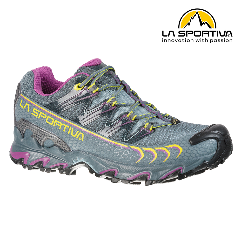 【義大利 LA SPORTIVA】ULTRA RAPTOR GTX 防水透氣越野跑鞋 石版灰/紫 女款 #26S903500