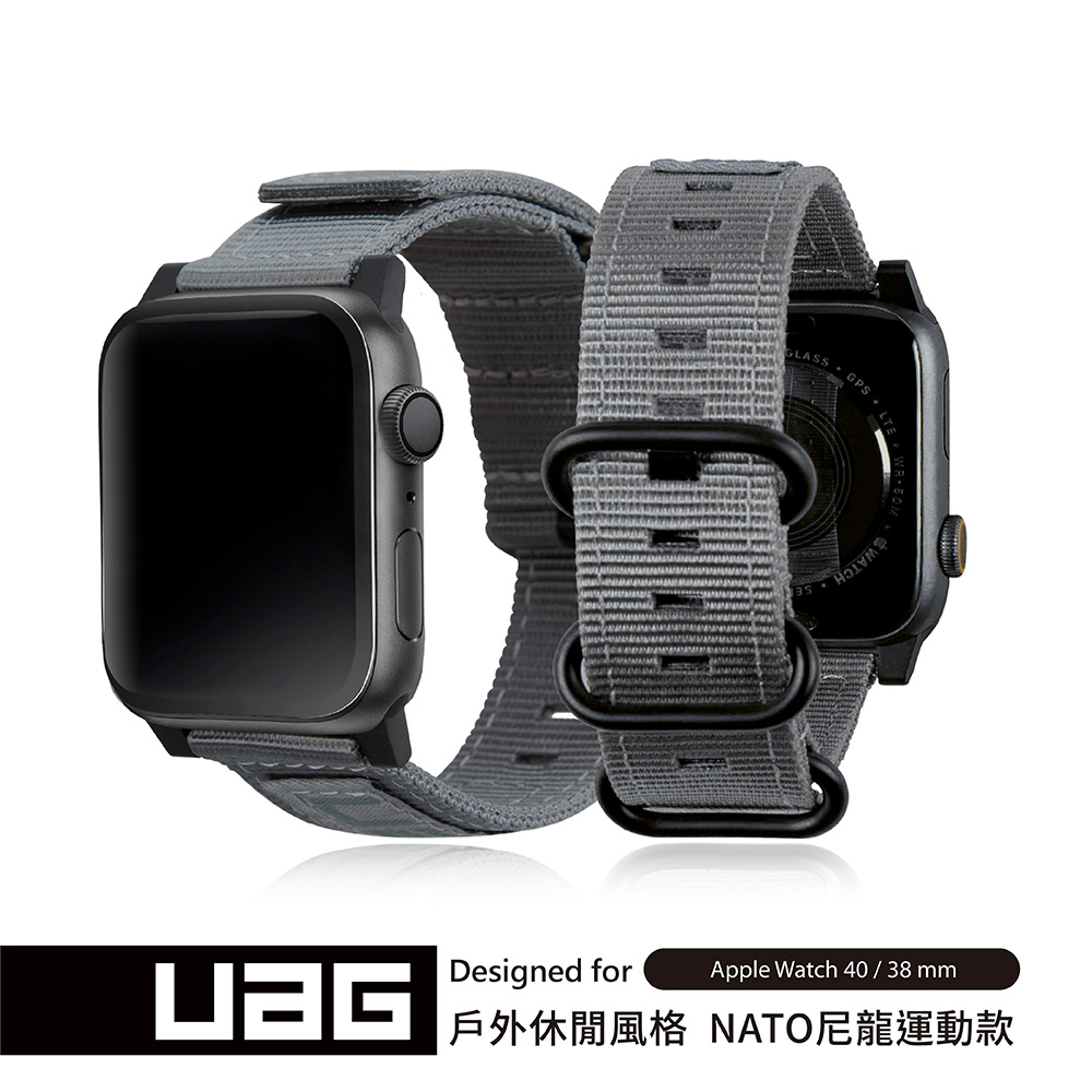 UAG Apple Watch 38/40mm Nato錶帶-灰