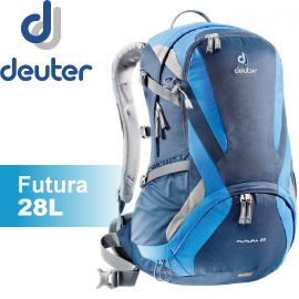 【Deuter 德國 Futura 28L 輕量網架式透氣背包《深藍/藍》】34214/背包/後背包/登山★滿額送