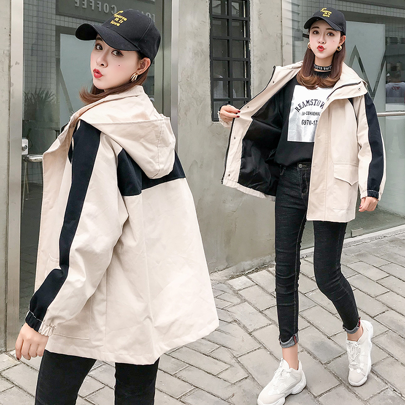 VK旗艦店 韓國學院風寬鬆短款百搭工裝休閒單品長袖外套