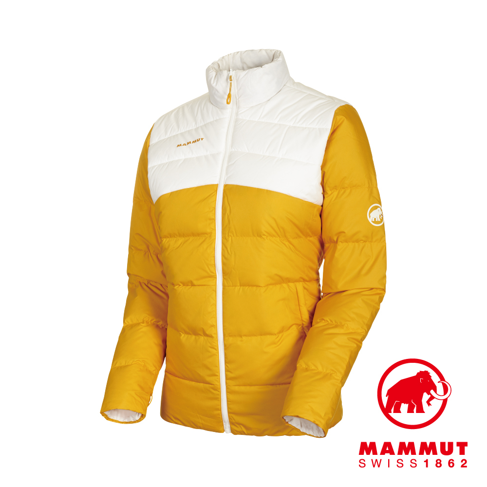 【Mammut 長毛象】Whitehorn Insulated Jacket AF 防風防潑水兩穿羽絨外套 金黃/純白 女款 #1013-01070