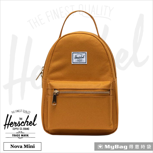Herschel 後背包 小型 休閒後背包 文輕小包 輕量 Nova Mini-3258 咖啡黃 得意時袋