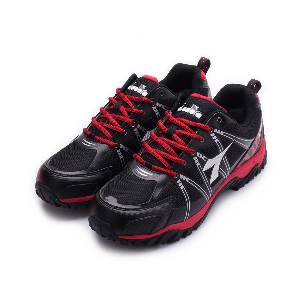 DIADORA 防潑水越野慢跑鞋 黑紅 DA5732 男鞋 鞋全家福