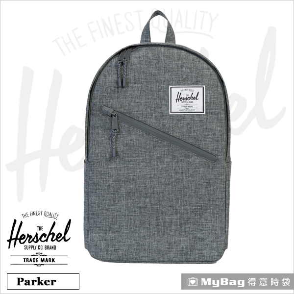 Herschel 後背包  炭灰色  斜拉鍊設計 15吋電腦後背包 (新版)  Parker-919  得意時袋