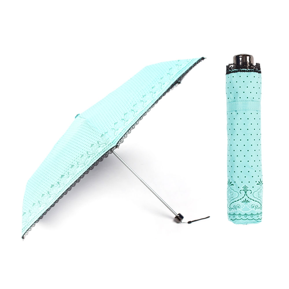 樂嫚妮 雙龍TDN 雙印點點超防曬遮陽晴雨傘 三折傘 降溫抗UV