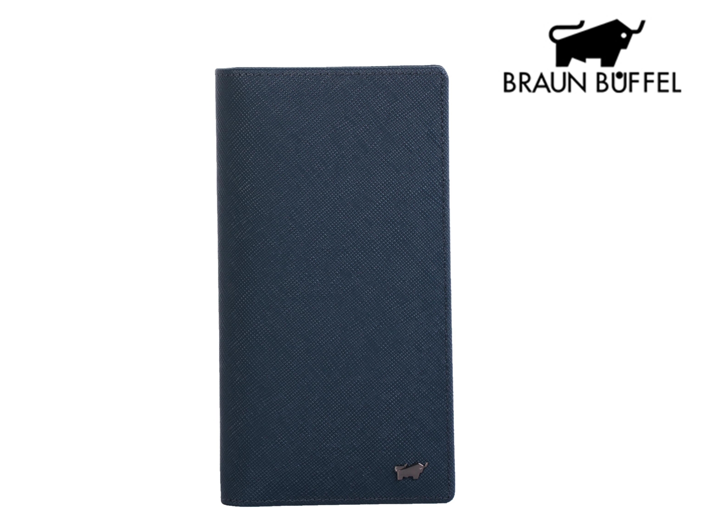 【全新品公司貨】BRAUN BUFFEL 德國小金牛 真皮長夾 暗夜藍【寧寧小舖/台中30年老店】BF314-301-1