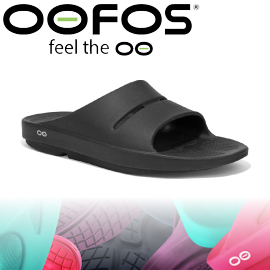 【OOFOS 美國 男款 舒壓健康拖鞋 黑色】M1100/透氣涼鞋/氣墊鞋/舒壓拖鞋★滿額送