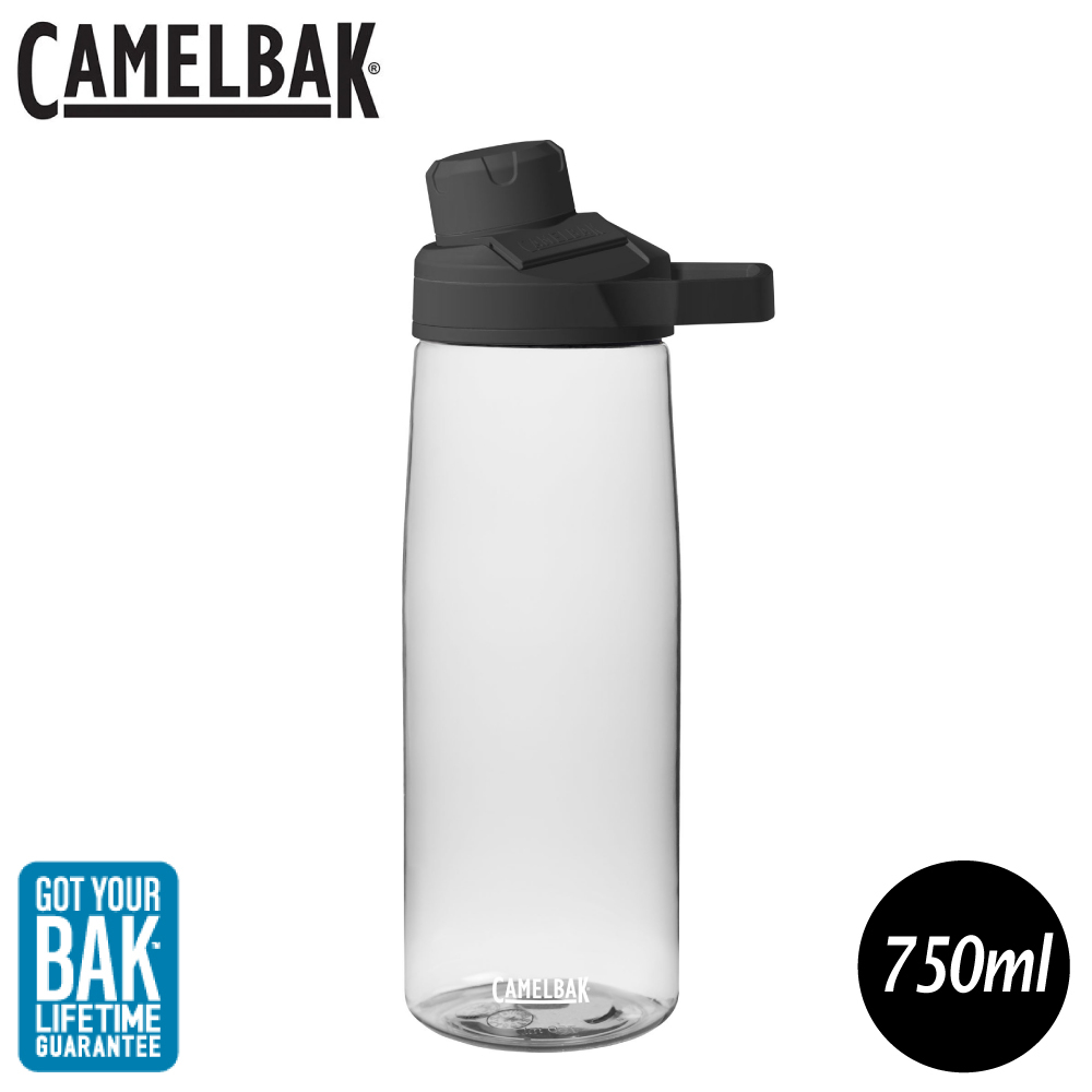 【CamelBak 美國 750ml Chute Mag戶外運動水瓶《晶透白》】1512101075/水壺/隨身瓶