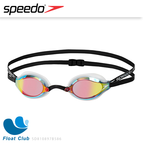 SPEEDO 成人競技鏡面泳鏡 SPEEDSOCKET 白 SD810897B586N (硬盒)