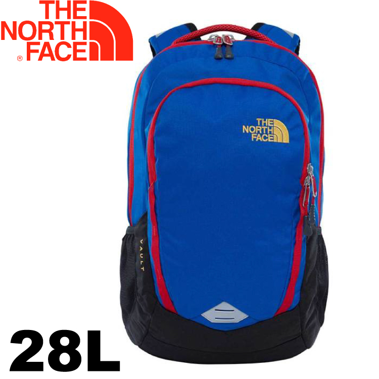 【The North Face 美國 28L 15吋電腦背包《藍/黑》】CHJ0/電腦包/後背包/通勤包★滿額送