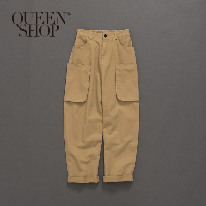 Ｑｕｅｅｎ Ｓｈｏｐ【04101326】親子系列造型立體口袋長褲 兩色售1/2/3/4＊現+預＊