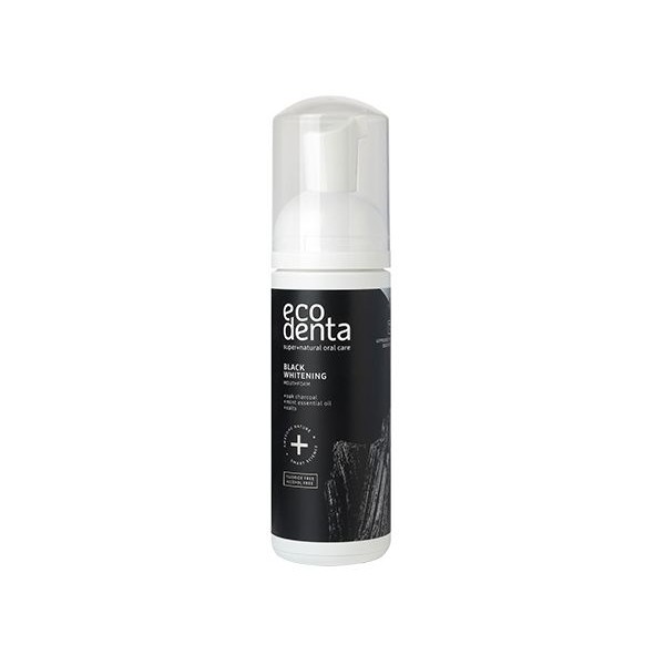 Eco denta 黑炭亮白按壓式口腔泡沫漱口水(150ml)【小三美日】