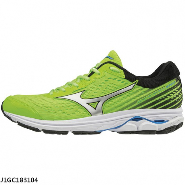 MIZUNO WAVE RIDER 22 男鞋 慢跑 路跑 耐磨 緩震 彈性 螢光綠 綠【運動世界】J1GC183104