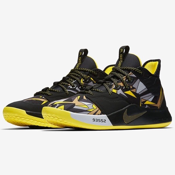 Nike PG3 Mamba Mentality 男鞋 籃球 Paul George 低筒 避震 包覆 黑 黃 【運動世界】 AO2608-900