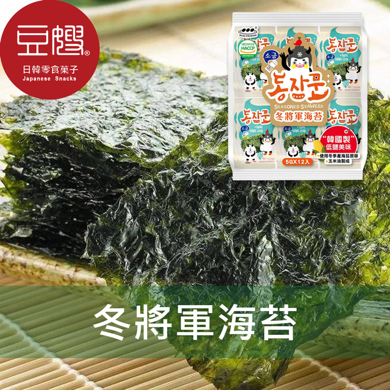 【豆嫂】韓國零食 冬將軍海苔(12入)