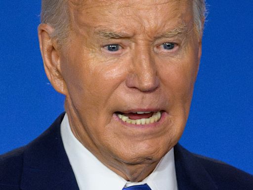 Biden says he will ‘finish job’ and run in November despite Harris ‘Trump’ and Zelensky ‘Putin’ gaffes: live