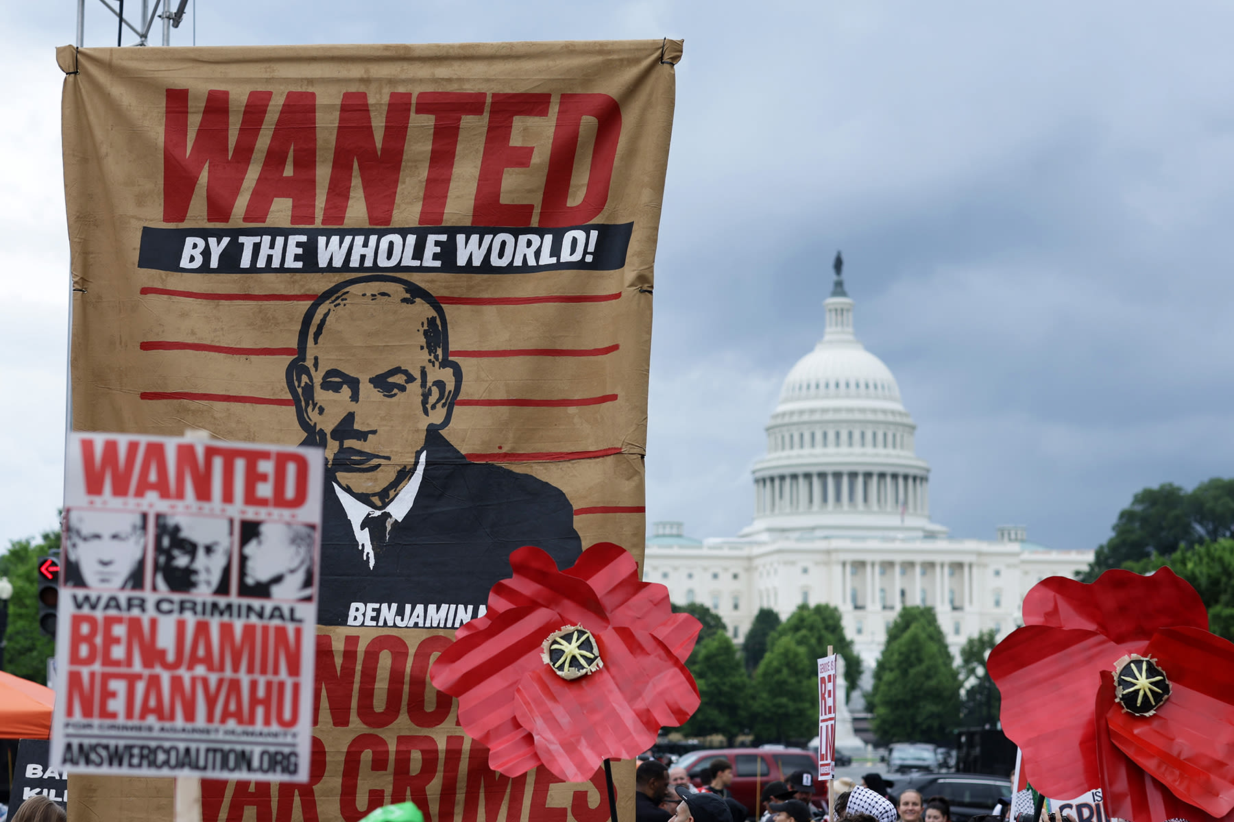 Protests Erupt in D.C. as Netanyahu Addresses Congress