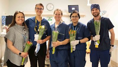 Embassy of The Netherlands delivers 100 bouquets of tulips to The Ottawa Hospital