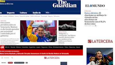 Los principales medios del mundo se hicieron eco de los resultados de las elecciones en Venezuela: “Autócrata” y “elección contaminada”