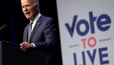 Biden aims to cut through voter disenchantment as he courts Latino voters at Las Vegas conference