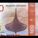 【Louis Coins】B1611-NORWAY-2016挪威紙幣,100 Kroner