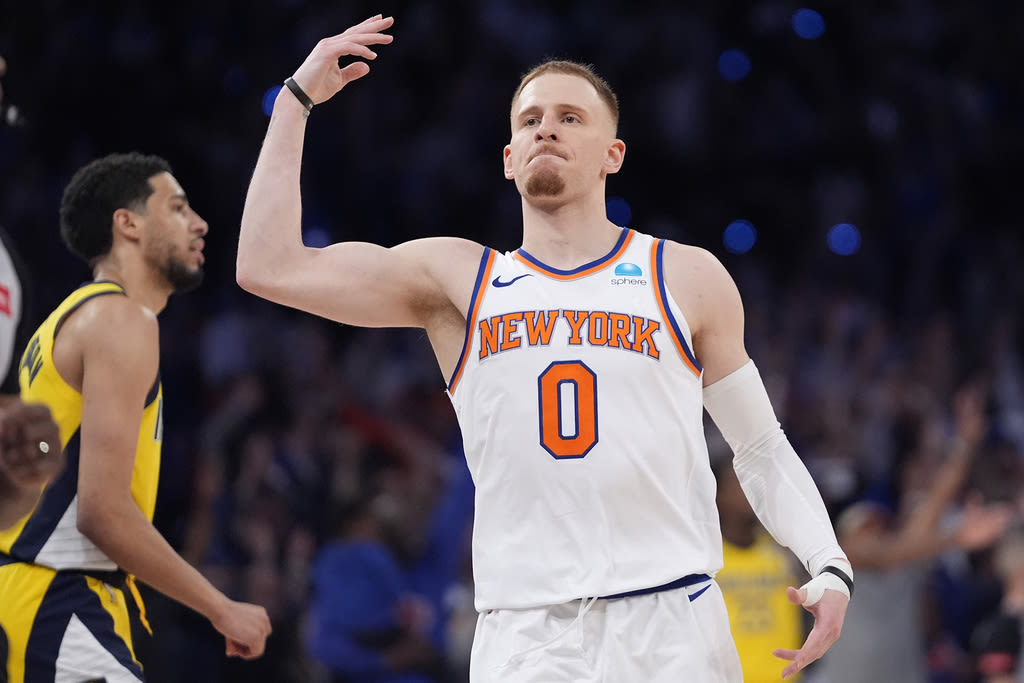 Donte DiVincenzo sinks game-winner to lift Knicks to 121-117 victory over Pacers in Game 1