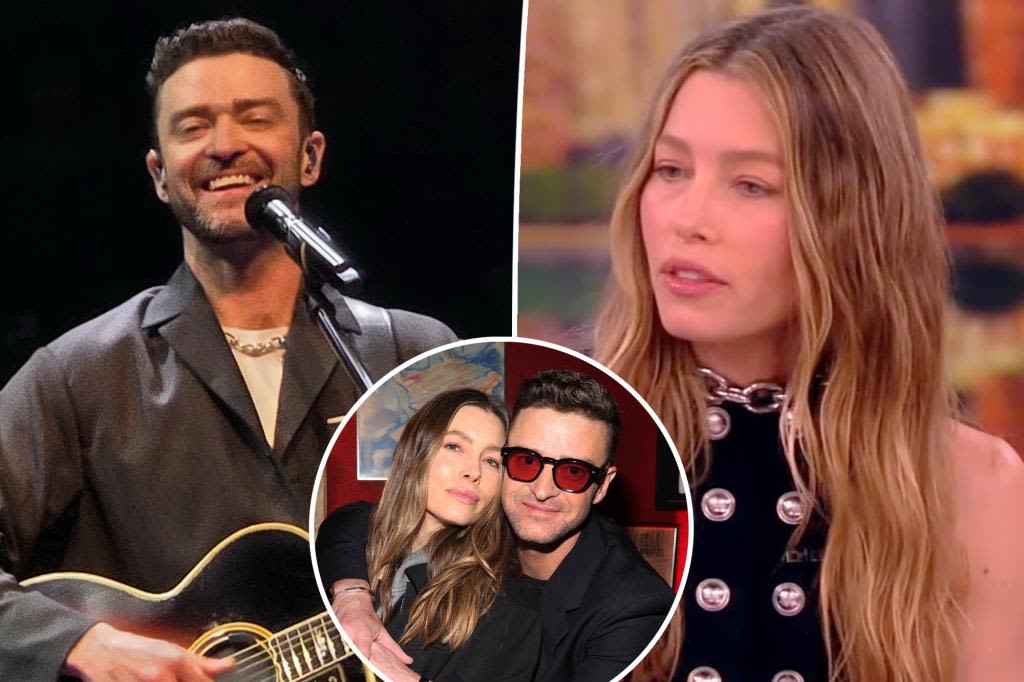 Jessica Biel admits Justin Timberlake marriage is a ‘work in progress’ after he kicks off tour