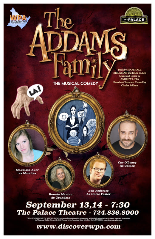 The Addams Family in Pittsburgh at The Palace Theatre 2024