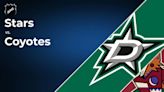 Coyotes vs. Stars Player Props Betting Odds