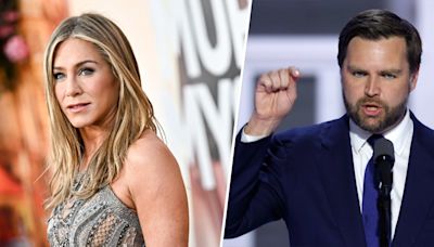 Jennifer Aniston condemns JD Vance’s ‘childless cat lady’ comments, 'prays' for his daughter