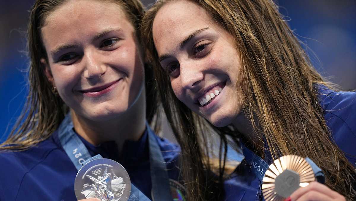 American swimmers grabbed plenty of hardware Monday at the Olympics, but no gold