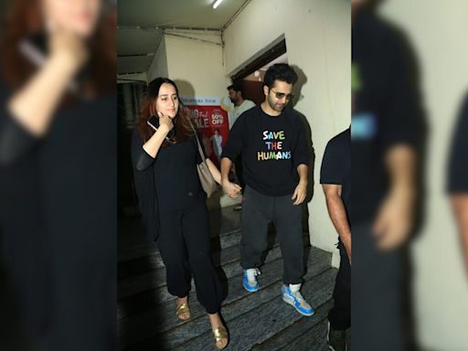 Varun Dhawan And Natasha Dalal Twinning And Winning On A Movie Date