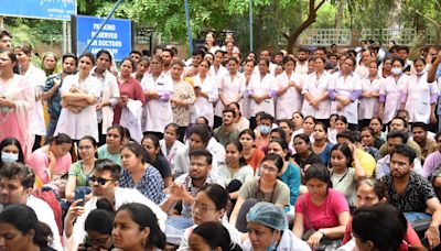 Sagar Dutta Hospital doctors, nurses agitate after beaten by patient’s kin