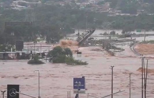 Watch: Boat slams into bridge, capsizes as death toll rises amid catastrophic flooding in southern Brazil