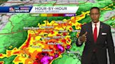 Scattered rain today, rain and storms overnight