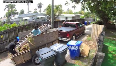 Caught on video: Maintenance crew intentionally dumping debris in Hollywood