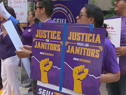 Thousands of Colorado janitors vote to authorize strike: "Denver depends on us, and we need livable wages"