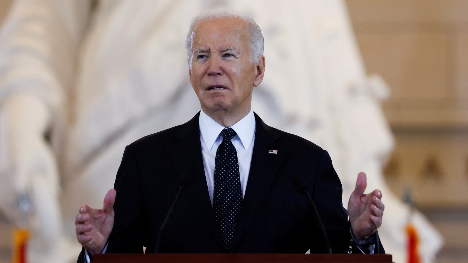 Biden condemns 'ferocious surge' in antisemitism during Holocaust remembrance ceremony