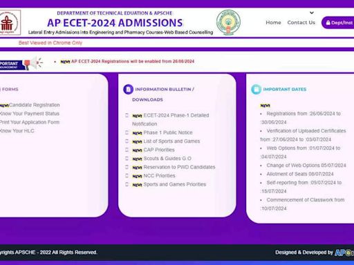 AP ECET 2024 Counselling Registration Begins; Check Direct Link Here - Times of India