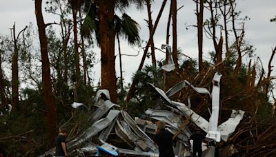 'Double disaster' in Florida, where tornadoes heralded Milton's arrival