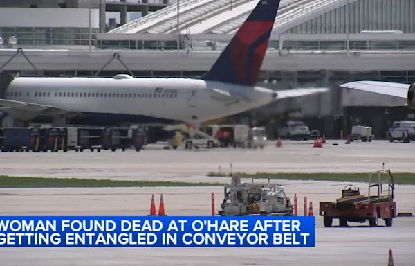 Woman who died at O'Hare baggage area after getting entangled in conveyer belt ID'd