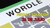 Wordle en español, científico y tildes para el reto de hoy 26 de julio: pistas y solución