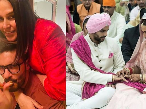 Neha Dhupia and Angad Bedi pen emotional posts for each other on their sixth wedding anniversary