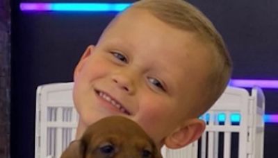 Phil Foden's son Ronnie enjoys puppy yoga in cute snaps