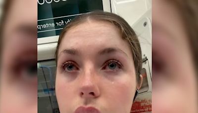 Woman 'booted' by stranger on the train as 'others just watched'