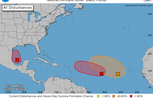 NHC: Potential Tropical Storm Francine could be heading toward Texas coast by midweek