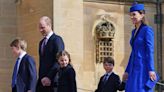 Kate Middleton and Prince William Bring 3 Children to Easter Church Outing — All Coordinated in Blue!